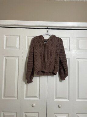 MODERN | Oversized Brown Knit Wild Fable Jacket